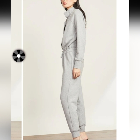 Veronica Beard Finn Jumpsuit In Heather Gray - Picture 3 of 12